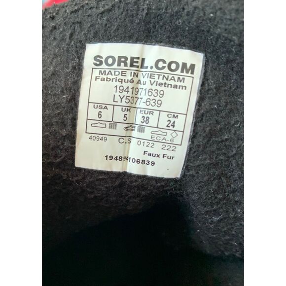 Sorel Whitney Il Duck Waterproof Snow Winter pink Boots sz 6 - Picture 2 of 8